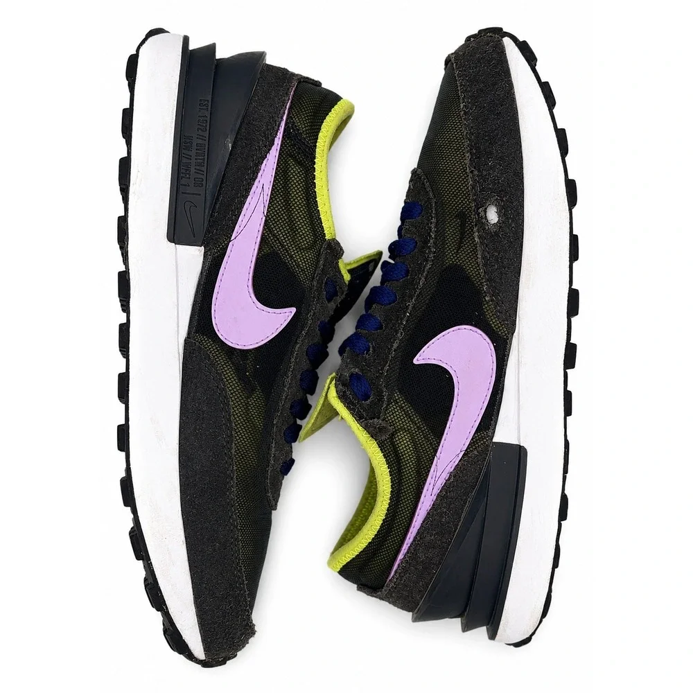 Nike Waffle One GS Kids Size 6Y Light Lemon Twist Lilac Running Shoes DC0481-002